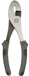 Master Mechanic, 586347, 8", Slip Joint Pliers, Smooth Rivet Design, Dual Molded Handles