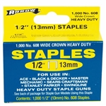 Arrow, 60830, 1000 Pack, 1/2" Heavy Duty Staple, Wide Crown, Fits Swingline/Desa/Powerfast