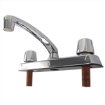 BayPointe 623775 Basic Chrome Finish, 2 Handle Kitchen Faucet