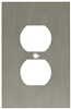 Brainerd, 64930, SATIN NICKEL, Concave Single Duplex Wall Plate, Taller & Wider