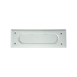 Ultra Hardware, 67045, White, Aluminum Push-In Spring Loaded Flap, Letter Slot