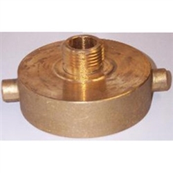 2 1/2" Female x 3/4" Male Solid Brass Fire Hydrant Adapter for Garden Hose Connection