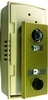 AF Florence - Auth Chimes, 686102, Anodized Gold, Door Viewer And Non Electric Chime Combination, Chime Door Viewer