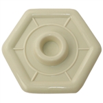 Ultra Hardware 69908 Almond Plastic 4-1/4" Wall Protector Plate