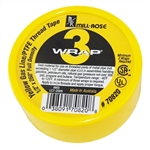 MILL-ROSE, 70820, 1/2" x 260" 3-WRAP Yellow Gas Line Teflon PTFE Thread Seal Tape