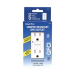 Bright Way, 74713, 15 Amp, 120 Volt, White, Tamper Resistant GFCI Duplex Receptacle Outlet