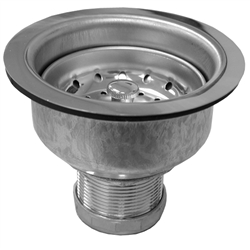 Everflow, 7512, Heavy Duty Chrome Plated Brass, Basket Sink Strainer