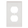 Mulberry 86101 White, 1 Gang, 1 Duplex Opening, Steel Wall Plate