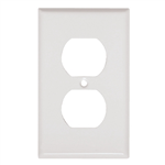 Mulberry 86101 White, 1 Gang, 1 Duplex Opening, Steel Wall Plate