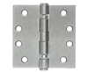 Tuff Stuff 86463 Dull Chrome 4" x 4" Ball Bearing Template Hinges With Machine And Wood Screws (1-1/2 Pairs)