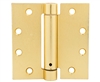 Tuff Stuff 86522 Satin Brass 4-1/2" x 4-1/2" Trim Style Adjustable Template Spring Hinge With Machine And Wood Screws (1 Hinge Per Box)