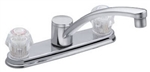 Moen Faucets, 87685, 2 Handle Kitchen Sink Faucet, No Spray, Acrylic Handles