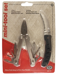 H.B. Smith Tools, 89113, Mini Tool Set, 13 In 1 Micro Multi Function Tool & Pocket Knife Set