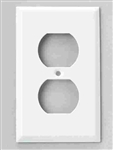 Jackson Deerfield, 8WS108, Pro-Plate, White Steel Duplex Outlet Wall Plate