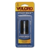 Velcro USA, 90075, 3-1/2" L x 3/4" W 4 Pack, Black, Velcro Sticky Back Hook and Loop Strips Fasteners