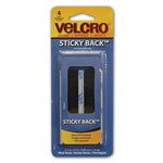 Velcro USA, 90075, 3-1/2" L x 3/4" W 4 Pack, Black, Velcro Sticky Back Hook and Loop Strips Fasteners