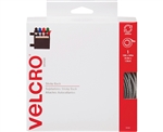 Velcro 90082, White, 3/4 x 15 ft. Roll, Sticky Back Hook and Loop Fastener Tape with Dispenser