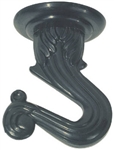 Satco, 90452, Black, Double Swag Hook Kit, Lamp Hooks, Ceiling & Wall Set