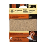 3M, 9223NA, 4.5-Inch x 5.5-Inch Clip-On Palm Sander Sheets, Assorted, 6-pack