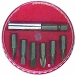 Tuff Stuff, 95293, 7 Piece, Screwdriver Bit Set, With Handy Storage Case