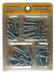 My Helper, 986, Assorted Philips Pan Head Sheet Metal Screw, 95 Pieces