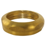 Durst Solid Rough Brass Finish 1-1/2" x 1-1/2" Brass Slip-Joint-Nut