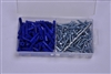 Starborn, ANK10, 100 Pack #10 - 12 Anchors, Screws 10 x 1" Phillips, Plastic Ribbed Anchor Kit