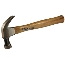 Master Mechanic Coastal International, B16MM, 16 OZ, Bell Face Nail Hammer, Curved Claw