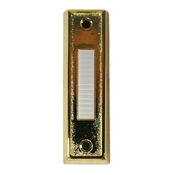 Lee BC266LG Gold Finish Wired Push Button With Lighted White Center Button