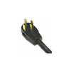Bright Way, BWDAC4-5, 5', 10/4 SRDT, 4 Conductor Black Round Dryer Cord, Right Angle Male Plug, 30A Extension Cord