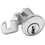 CompX C8724 Bright Nickel US14 Mailbox Lock With Clip Replaces Bommer Spring Hinge Style Locks