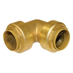 PipeBite, CC10055, 3/4" x 3/4", Lead Free Elbow, (Sharkbite Like) Push Fit Fittings For Use With Copper Tubing CTS, CPVC & Pex With Integral Tube Liner Included