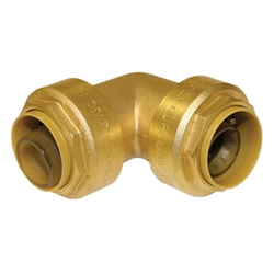 PipeBite, CC10055, 3/4" x 3/4", Lead Free Elbow, (Sharkbite Like) Push Fit Fittings For Use With Copper Tubing CTS, CPVC & Pex With Integral Tube Liner Included