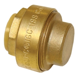 PipeBite, CC10080, 3/4", Lead Free Endstop Cap, (Sharkbite Like) Push Fit Fittings For Use With Copper Tubing CTS, CPVC & Pex With Integral Tube Liner Included