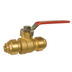 PipeBite, CC10085, 1/2" x 1/2", Lead Free Ball Valve, (Sharkbite Like) Push Fit Fittings For Use With Copper Tubing CTS, CPVC & Pex With Integral Tube Liner Included
