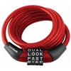 Wordlock CL-562-AS 6mm x 4' FT 4 Dial Combination Cable Lock 1 Assorted Color Per Order (Black, Red & Purple)