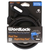 Wordlock CL-585-BK Black WLX Series 12mm x 6' FT Match Key Cable Bike Lock