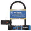 WordLock CL-656-AS 8" Combination Resettable 4 Dial U Lock Bike Lock 1 Assorted Color Per Order (Red, Blue & Gray)