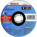 Bosch CW1M450 4-1/2 x 3/32" x 7/8 Grinding Wheel Type 1 Thin Cutting Disc A24R-BF for Metal