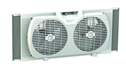Comfort Zone, CZ319WT, White, 9" Portable Twin Window Fan, Designed To Fit Into Most Double Hung & Slider Windows