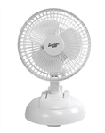 Comfort Zone, CZ6XMWT, 1 Fan 6", White, 2 in 1 Clip on or Desk Style Fan