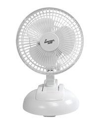 Comfort Zone, CZ6XMWT, 1 Fan 6", White, 2 in 1 Clip on or Desk Style Fan