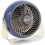 Comfort Zone, CZHV61TAS, Black Or Blue, 1 6" High Velocity Turbo Fan, Base Desk or Wall Mount