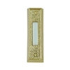 Carlon, DH1405L, Lighted White Door Chime Push Button With Gold Rectangular Housing for Wired Chime Systems