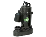 Eco-Flo ECFSPP33W 1/3 HP ANODIZED ALUMINUM/THERMOPLASTIC SUMP PUMP W/ WIDE ANGLE SWITCH - FULLY SUBMERSIBLE - 1-1/2" FNPT DISCHARGE (INCLUDES; 1-1/2" MNPT X 1-1/4" FNPT ADAPTER) - 8' POWER CORD - UP TO 3600 GPH - MAXIMUM VERITICAL LIFT OF 25'