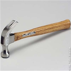 Master Mechanic Coastal International, F16MM, 16 OZ, Fancy Curved Claw Hammer, Hickory Handle