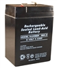 GLOBAL MFG, GB4-6, 6 Volt 4 Amps Rechargeable Sealed Lead Acid Battery