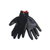 Tuff Stuff, GLV9635, 10 Pair Pack, Heavy Black Plastic Dipped Palm Cotton Glove