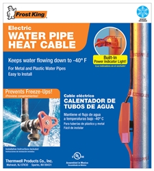 Frost King, HC12, 12 Feet, Automatic Electric Water Pipe Heat Heating Cable & Cold Weather Valve