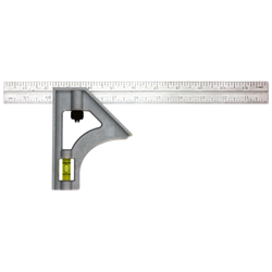 Johnson Level 415 12" Combination Square With Structo Cast Head